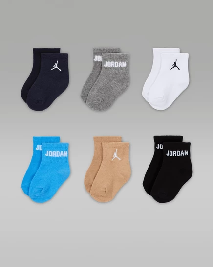 Детские носки Jordan Everyday Essentials 6 пар, обсидиан