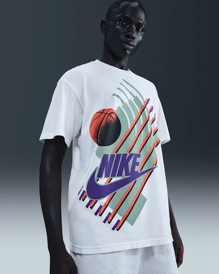 Мужская баскетбольная футболка Nike, белая