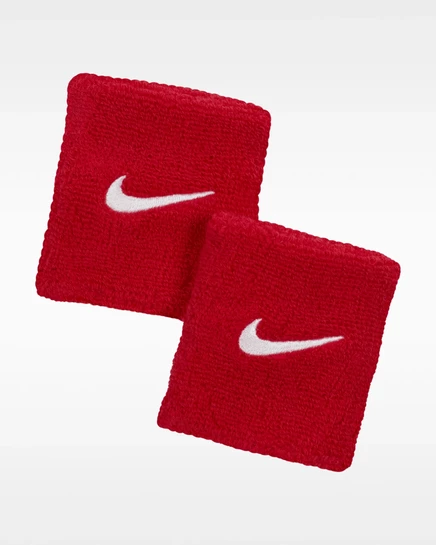Унисекс напульсники Nike Swoosh Classic 2 шт., красные