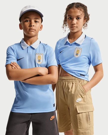 Детская футболка Nike Uruguay 2026 Dri-FIT, ярко-синий/черный