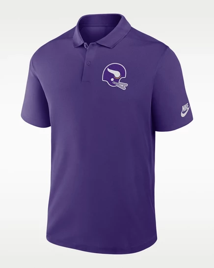 Мужское поло Nike Rewind Victory Vikings Dri-FIT, фиолетовое