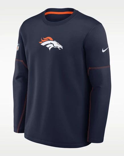 Мужской лонгслив Nike Denver Broncos Therma-FIT, синий