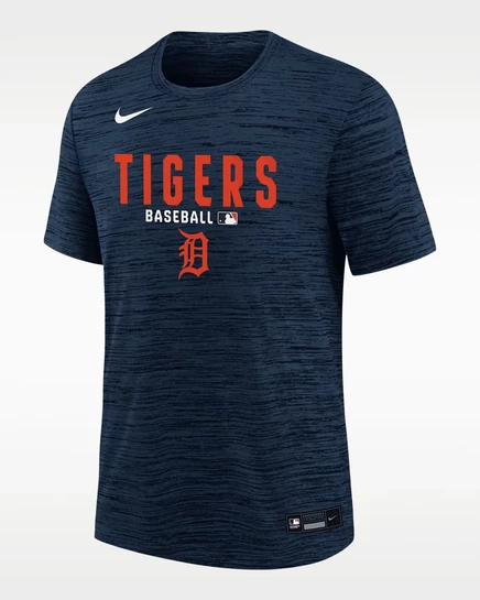 Мальчиковая футболка Nike Tigers Dri-FIT, темно-синий