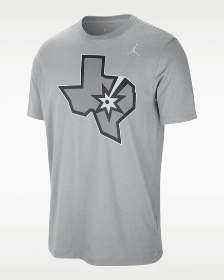 Мужская футболка Nike Jordan Statement San Antonio Spurs, серебристая/черная