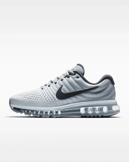 Мужские кроссовки Nike Air Max 2017, белые/серые