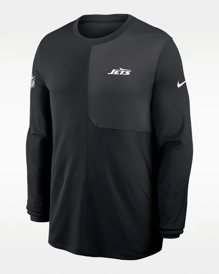 Мужской лонгслив Nike New York Jets Dri-FIT, черный
