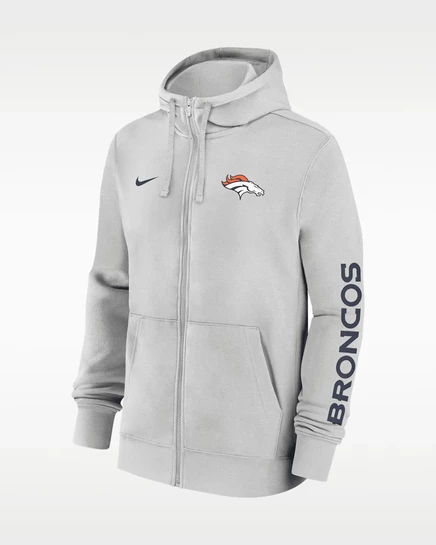 Мужское худи Nike Denver Broncos Club, серое