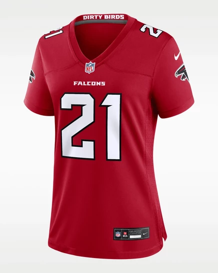 Женская джерси Nike Deion Sanders Falcons, красная