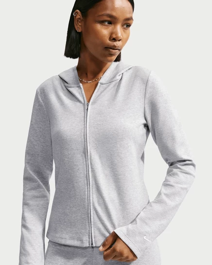 Женский топ Nike Chill Knit, серо-белый