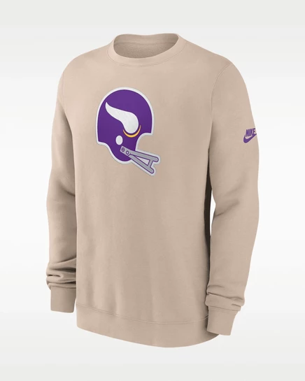 Мужской свитшот Nike Vikings Rewind Club, песочный