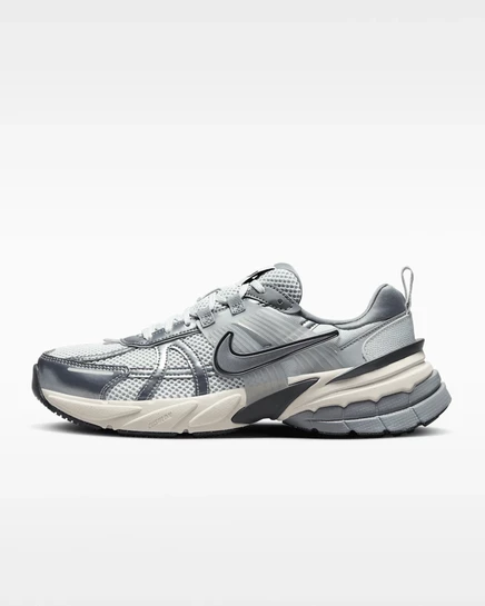 Женские кроссовки Nike V2K Run, платиново-серые