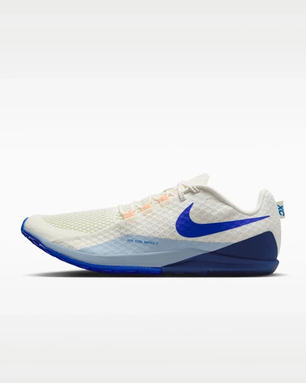 Унисекс шиповки Nike Zoom Waffle 7, сине-кремовые