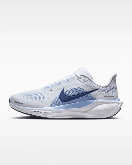 Женские беговые кроссовки Nike Pegasus 41, белые/серо-голубые