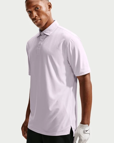 Мужское поло Nike Dri-FIT Tailored, жемчужно-розовое