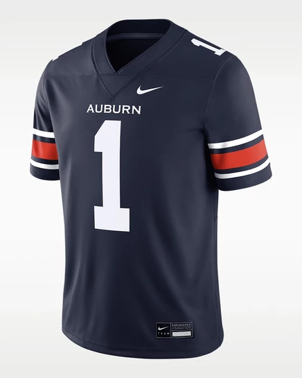 Мужская джерси Nike Auburn Dri-FIT, темно-синяя