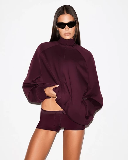 Женская спортивная куртка NikeSKIMS Matte Tricot, currant