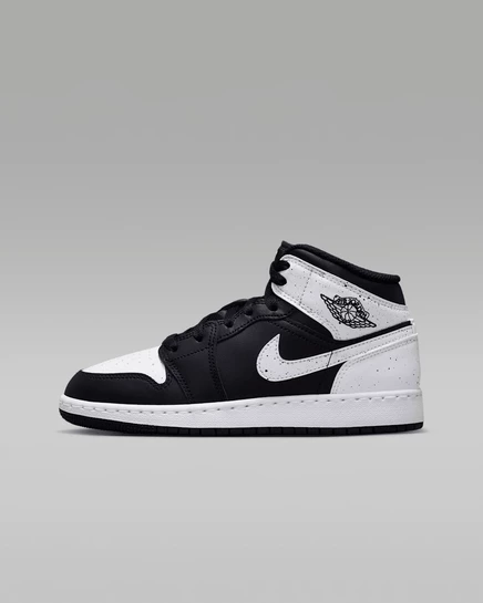 Детские кроссовки Jordan Air Jordan 1 Mid, черно-белые