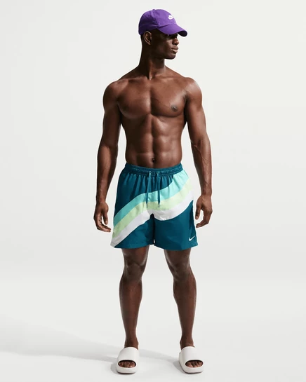 Мужские шорты Nike Swim Breaker 7″ с подкладкой, зеленые