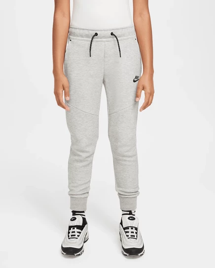 Детские джоггеры Nike Tech Fleece, тёмно-серый/чёрный
