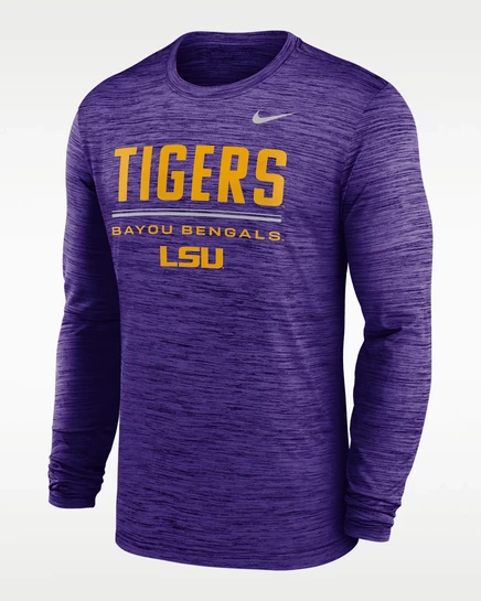 Мужская футболка Nike LSU Dri-FIT, фиолетовая