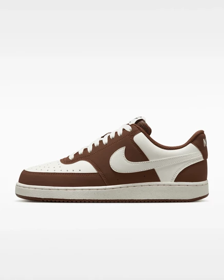 Женские кроссовки Nike Court Vision Low, молочно-какао