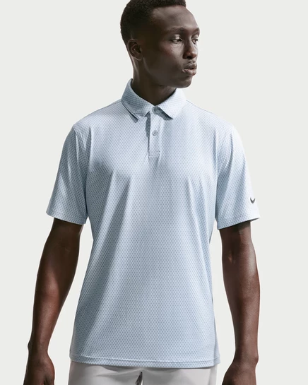 Мужская поло Nike Velocity Dri-FIT для гольфа, серый/черный