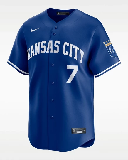 Мужская джерси Nike Bobby Witt Jr. Royals, королевский