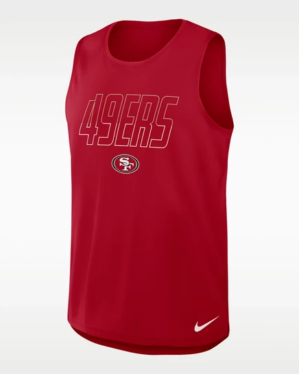 Мужская майка Nike Dri-FIT NFL 49ers, красная