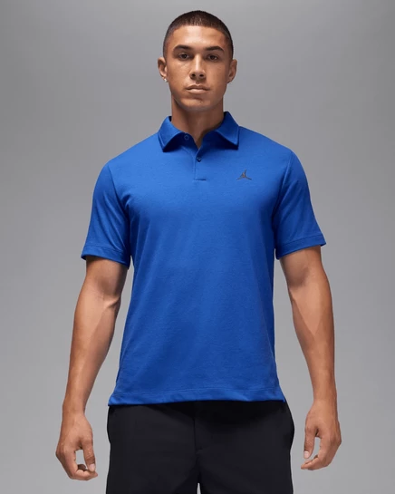 Мужское поло Jordan Sport Dri-FIT для гольфа, ярко-синее/чёрное