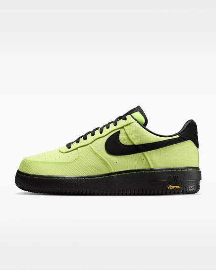 Мужские кроссовки Nike Air Force 1 '07 LX Vibram, желтые/черные