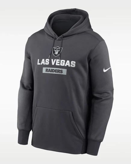 Мужское худи Nike Toss Sweep Therma (Las Vegas Raiders), антрацит