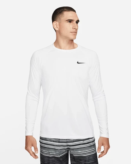Мужской лонгслив для плавания Nike Hydroguard, белый