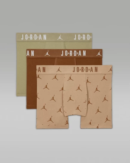 Детские боксеры Jordan Flight Cotton, 3 шт., бежевые