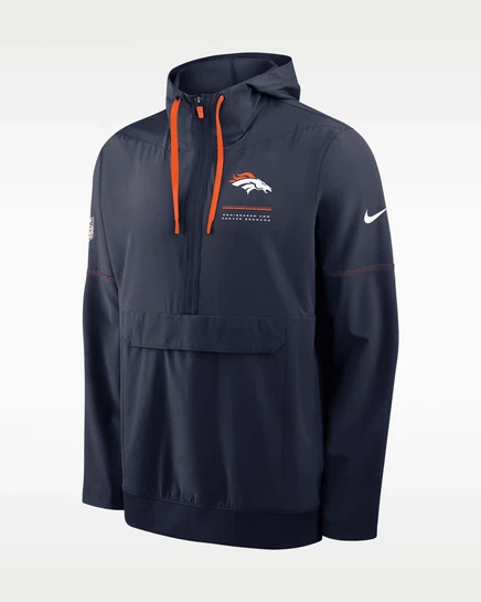 Мужская куртка-анорак Nike Denver Broncos, темно-синяя