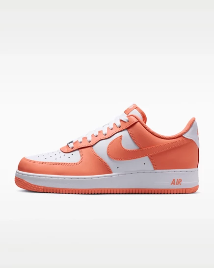 Мужские кроссовки Nike Air Force 1 '07, белый/оранжевый