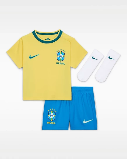 Детский комплект Nike Brazil 2026 домашний, канареечный