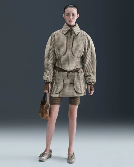 Женская юбка Nike KNWLS Joan 2-в-1, коричневая