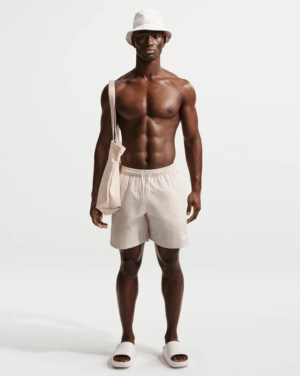 Мужские шорты для плавания Nike Swim Breaker 7″ с подкладкой, бежевые