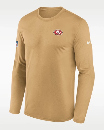 Мужской лонгслив Nike 49ers Legend, золотой
