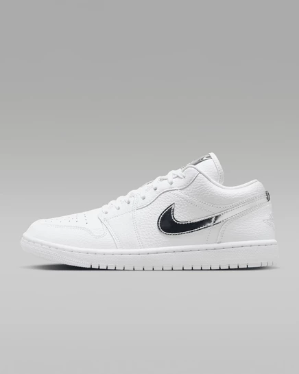 Женские кроссовки Jordan Air Jordan 1 Low SE, бело-серебристые