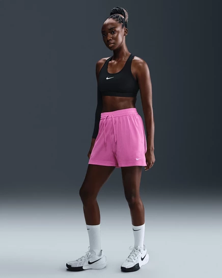 Женские баскетбольные шорты Nike Essential, розовые/белые