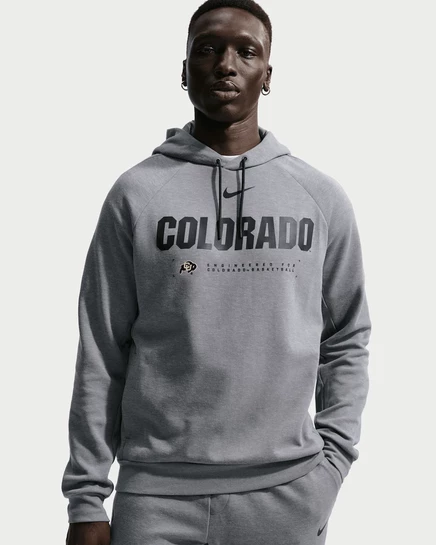 Мужское худи Nike Colorado Buffaloes, тёмно-серое/чёрное