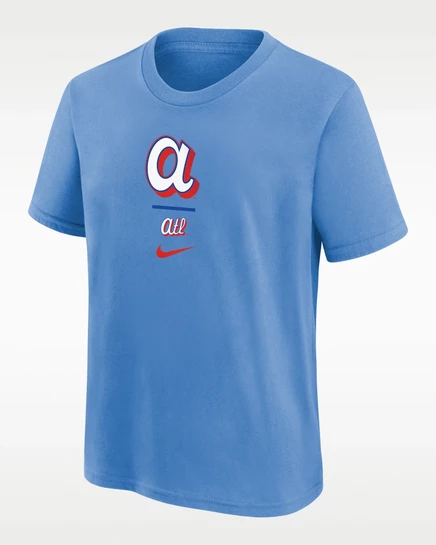 Детская футболка Nike Atlanta Braves City Connect, синяя