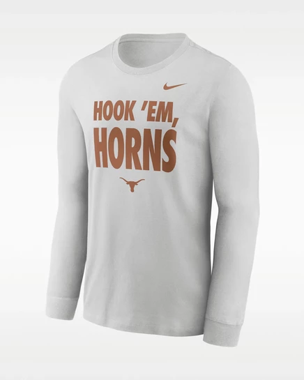 Мужской лонгслив Nike Texas Slogan Dri-FIT, серый