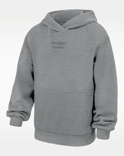 Мальчиковая толстовка с капюшоном Nike Club Fleece, темно-серый меланж