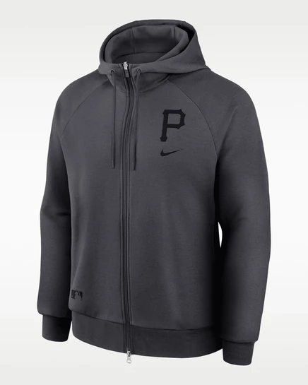 Мужское худи Nike Pittsburgh Pirates, антрацитовое