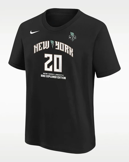 Футболка для мальчиков Nike Caitlin Clark Indiana Fever, черная
