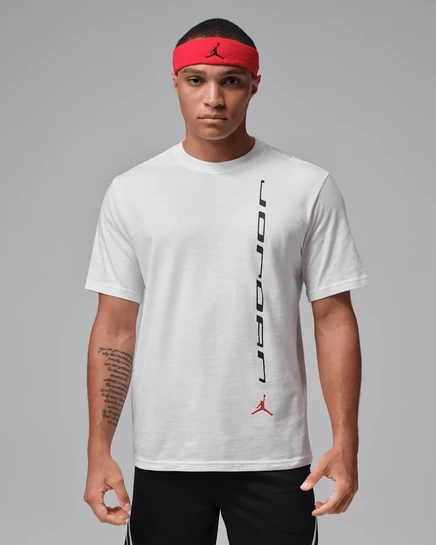 Мужская футболка Jordan Sport Dri-FIT, бело-черно-красная