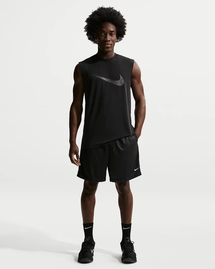 Мужские шорты Nike DNA Academy Dri-FIT, 20 см, черно-белые
