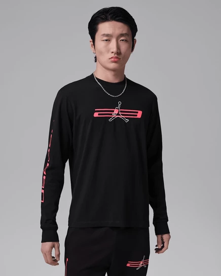 Мужской свитшот Jordan Sport Dri-FIT, черно-красно-белый